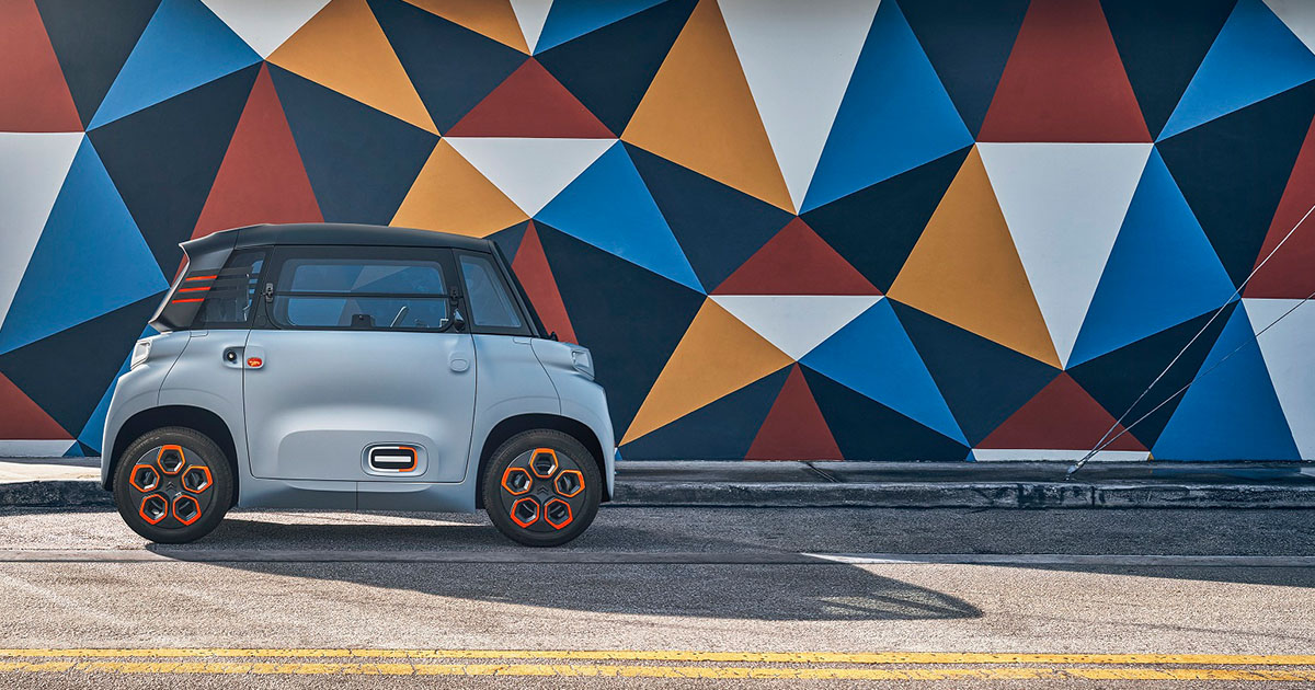 Citroën AMI – 100% ëlectric:  as vantagens da simetria